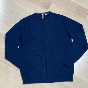 C/89Men merino wool navy sweater